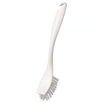 Dish Brush with Scraper Edge – Kitchen Cleaning Brush for Dishes, Pots, Pans & Sink Scrubbing, Non Scratch Cleaning Brush