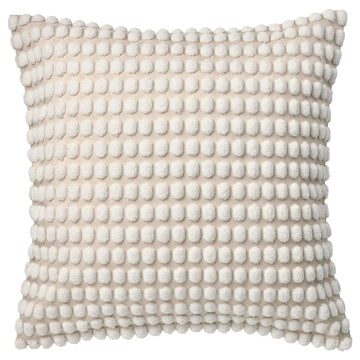 SVARTPOPPEL Cushion Cover 20x20 Inch – Light White Decorative Pillow Case for Sofa, Couch, Bedroom & Living Room Décor