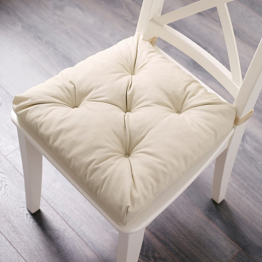 Polyester Malinda Chair Cushion Light Beige, Soft Seat Pad for Dining Chair, Kitchen Chair & Home Seating Comfort