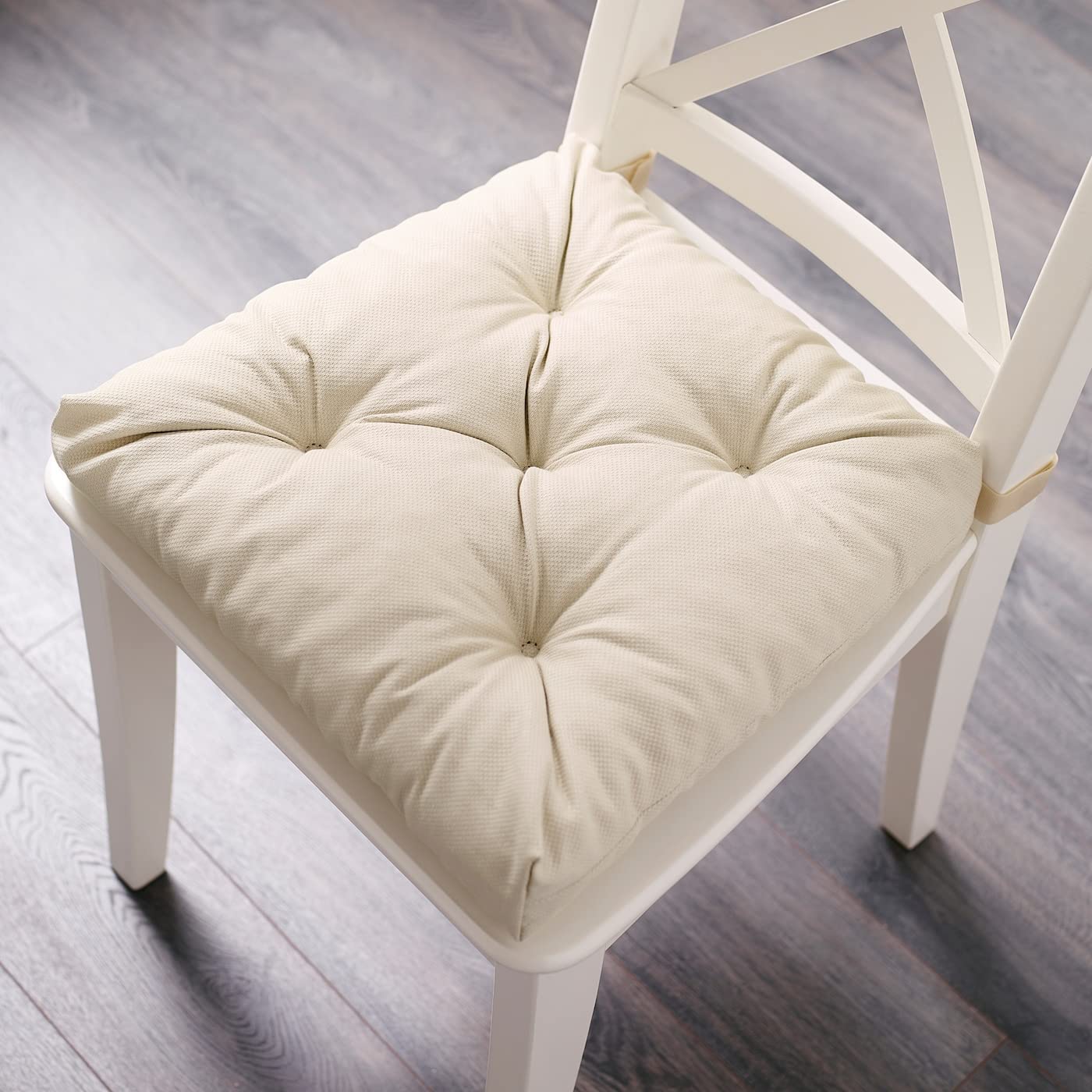 Polyester Malinda Chair Cushion Light Beige, Soft Seat Pad for Dining Chair, Kitchen Chair & Home Seating Comfort