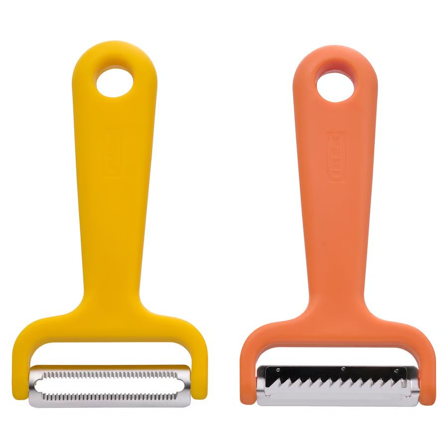 Vegetable Cutter Set of 2 – Julienne Peeler & Spiral Vegetable Slicer for Carrots, Zucchini, Cucumbers & Salad Garnishes