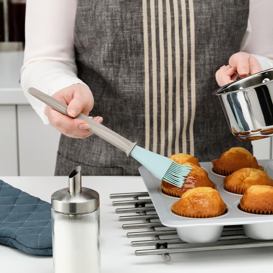 Silicone Pastry Brush for Baking – Heat Resistant Basting Brush for BBQ, Butter, Egg Wash, Bread & Cooking, Dishwasher Safe