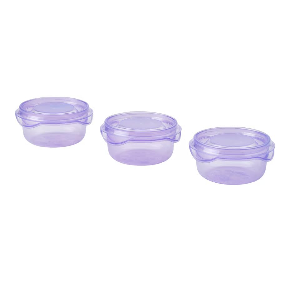 Mini Food Storage Containers with Lids 2 oz, Small BPA-Free Reusable Snack Containers, Leak Resistant Portion Control Containers for Sauces, Dressings, Dips, Meal Prep, Travel & Lunch Box