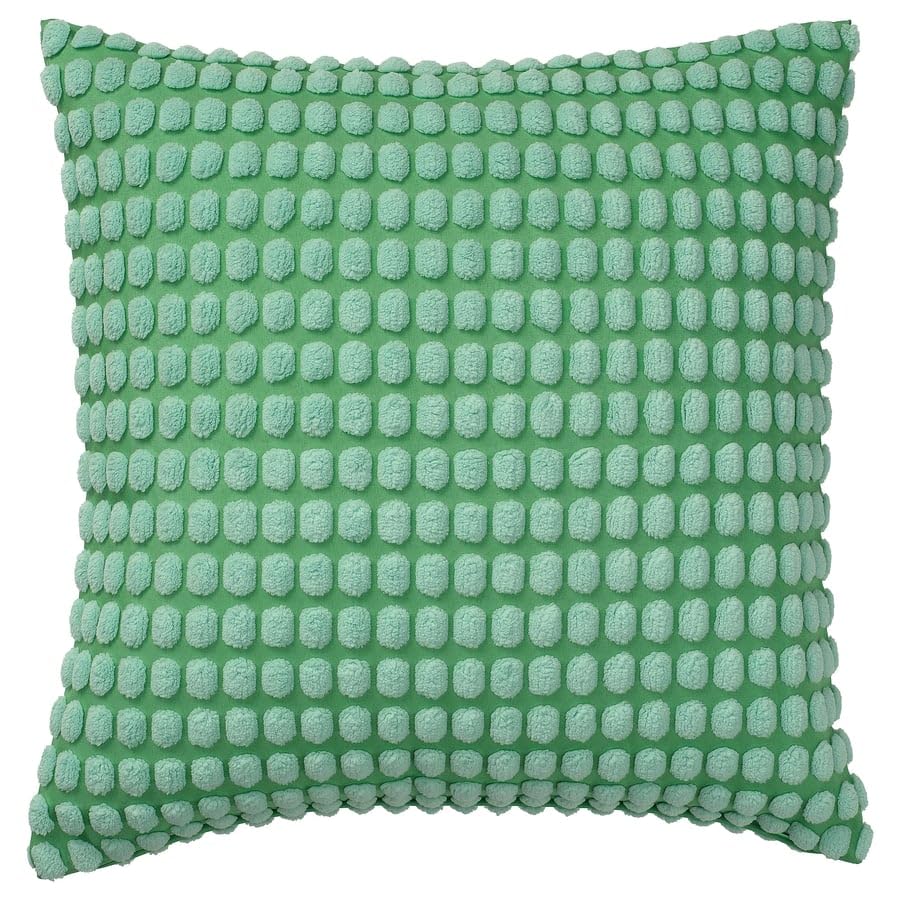 SVARTPOPPEL Cushion Cover 20x20 Inch – Light Green Decorative Pillow Case for Sofa, Couch, Bedroom & Living Room Décor