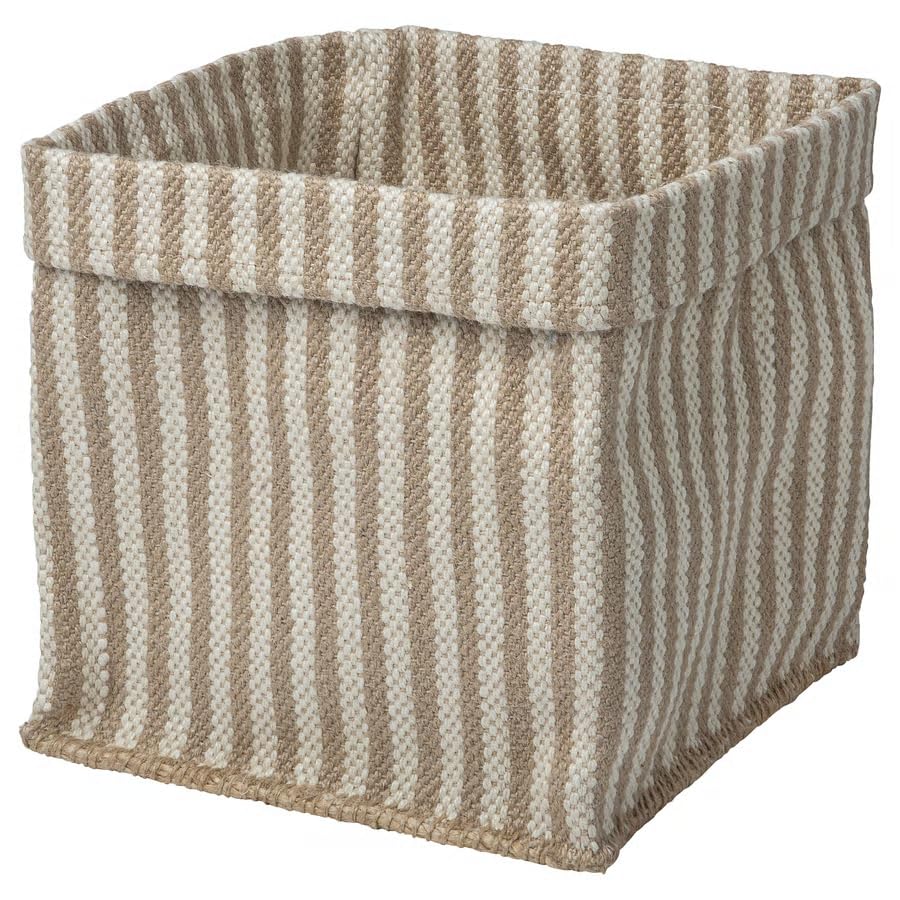 Storage Basket – Large Beige Woven Organizer Bin for Blankets, Laundry & Toys, Eco-Friendly Boho Decorative Basket for Living Room, Bedroom & Closet, 11.75 x 11.75 x 13.75 Inch