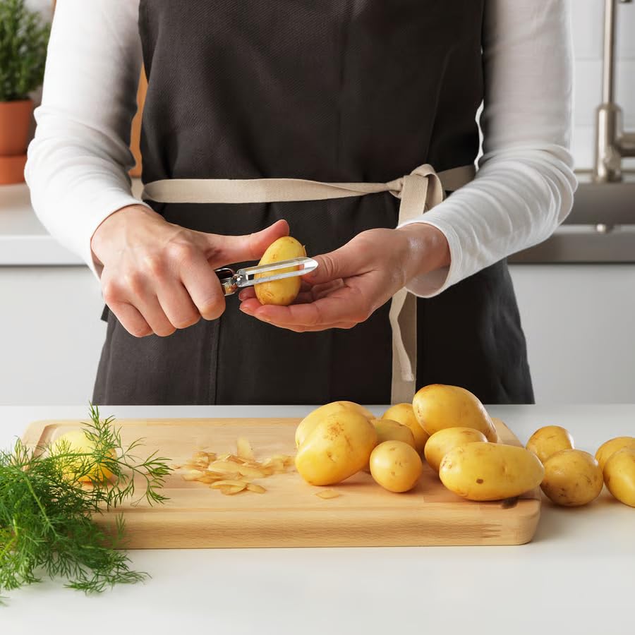 Potato Peeler for Kitchen – Stainless Steel Vegetable Peeler for Potatoes, Carrots & Asparagus, Sharp Swivel Blade Fruit Peeler with Ergonomic Handle