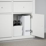 KALLAX Insert with Door White 13x13 | Cube Storage Shelf Organizer Cabinet Door | Compatible with Kallax & Expedit Units