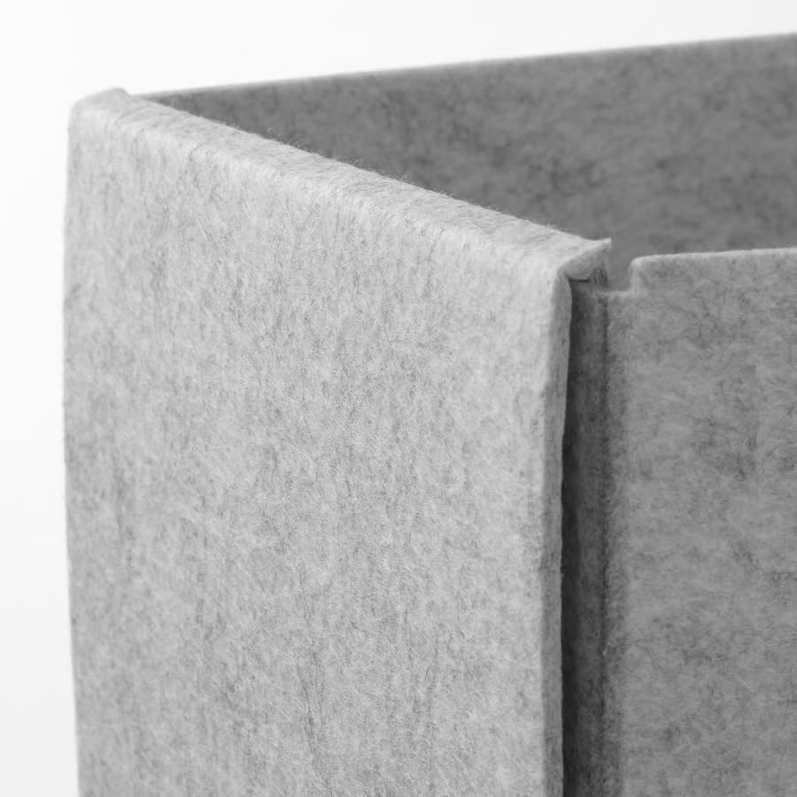 Light Gray Storage Box (Pack of 2) – Multi-Purpose Organizer 6x10.5x4.75 Inch for Drawer, Closet, Desk, Durable Fabric Storage Boxes for Home Organization