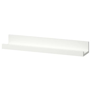 Solid Wood Picture Ledge Shelf 21 ¾ " – Wall Mounted Display Shelf for Photos, Frames, Artwork & Decor, Wooden Floating Picture Frame Ledge for Living Room, Bedroom, Office