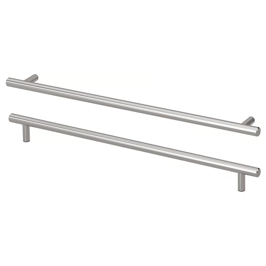 Stainless Steel Cabinet Handles 15 15/16 Inch, Brushed Metal Kitchen Drawer Pulls, Modern Cabinet Hardware Handles for Kitchen Cabinets, Cupboard, Dresser & Furniture, Pack of 2