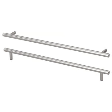 Stainless Steel Cabinet Handles 15 15/16 Inch, Brushed Metal Kitchen Drawer Pulls, Modern Cabinet Hardware Handles for Kitchen Cabinets, Cupboard, Dresser & Furniture, Pack of 2
