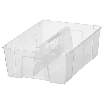 Clear Storage Insert with Handle,Organizer for 3 & 6 Gallon Box, Plastic Storage Organizer for Home, Closet, Kitchen & Bathroom Organization, Storage Container