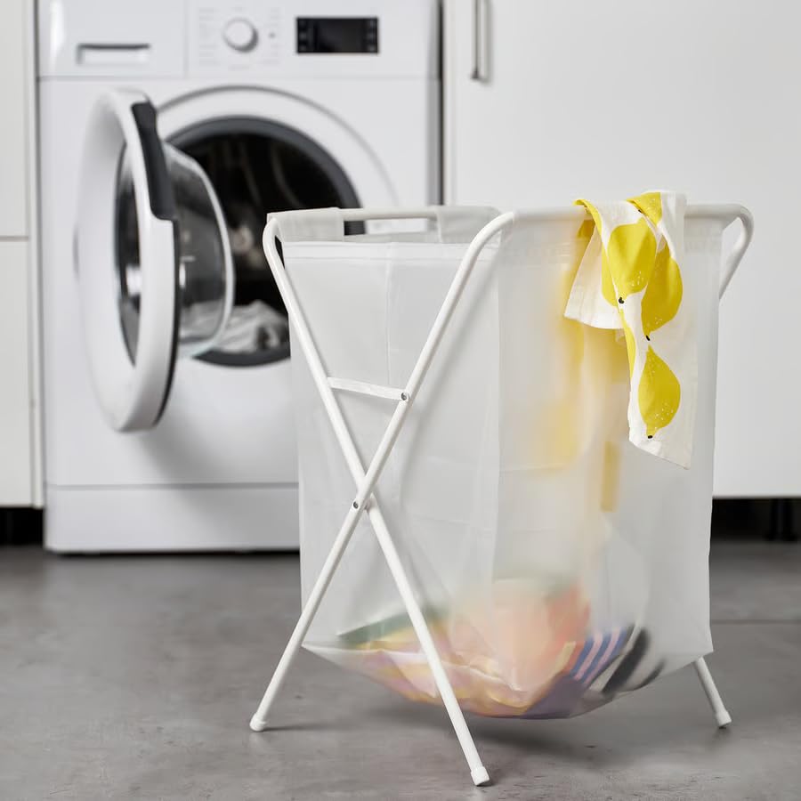Laundry Hamper with Stand – 13 Gallon Foldable Laundry Basket with Handle, Freestanding Clothes Hamper Bag for Bedroom, Bathroom & Closet Storage, Lightweight Laundry Organizer