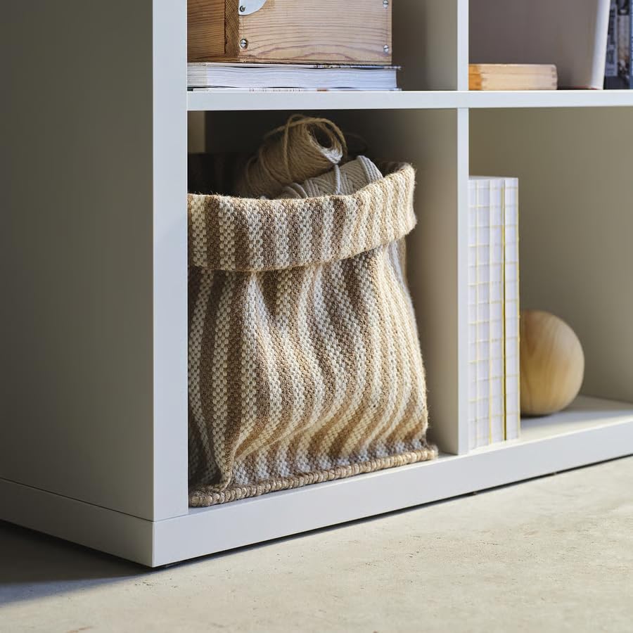 Storage Basket – Large Beige Woven Organizer Bin for Blankets, Laundry & Toys, Eco-Friendly Boho Decorative Basket for Living Room, Bedroom & Closet, 11.75 x 11.75 x 13.75 Inch
