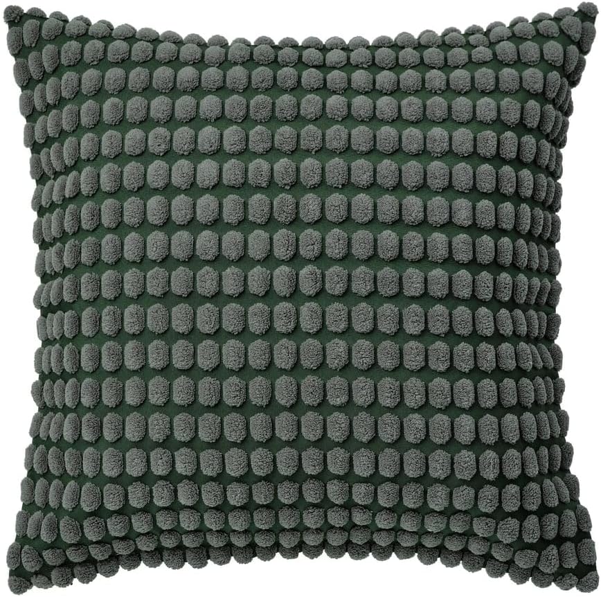 SVARTPOPPEL Cushion Cover 20x20 Inch – Gray-Green Decorative Pillow Case for Sofa, Couch, Bedroom & Living Room Décor
