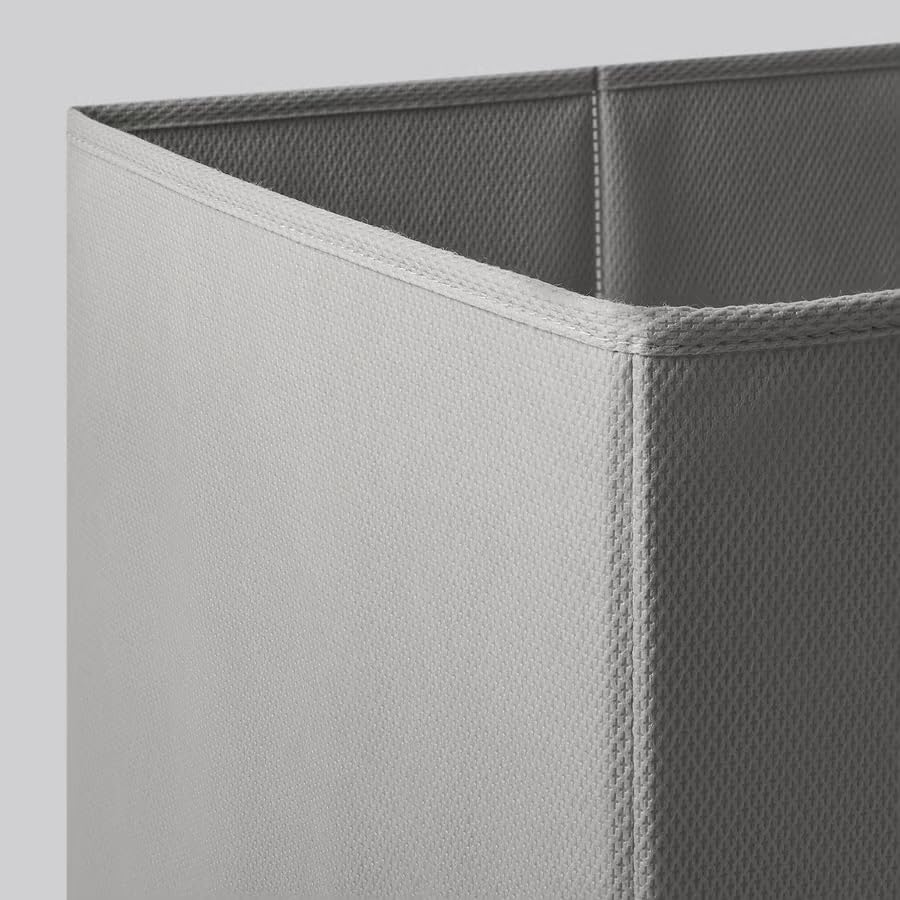 Light Gray Storage Box, Storage Organizer 13x15x13 Inch, Durable Household Storage Container for Clothes, Toys & Accessories, Modern Space-Saving Home Organization Solution