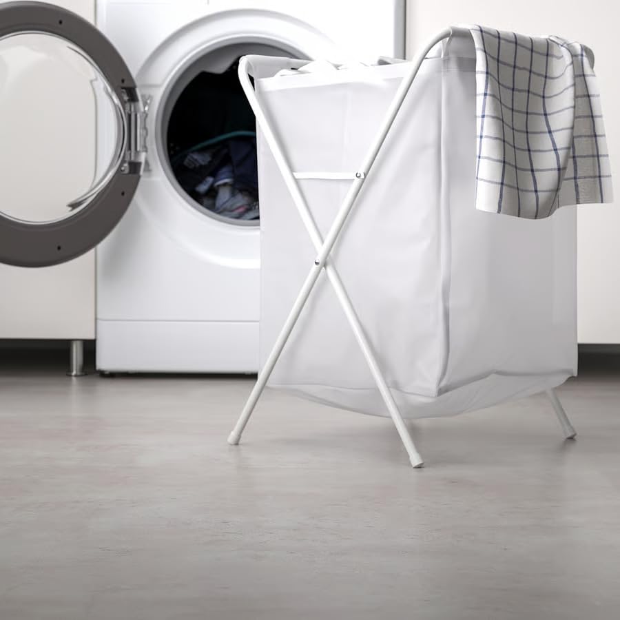Laundry Hamper with Stand – 13 Gallon Foldable Laundry Basket with Handle, Freestanding Clothes Hamper Bag for Bedroom, Bathroom & Closet Storage, Lightweight Laundry Organizer