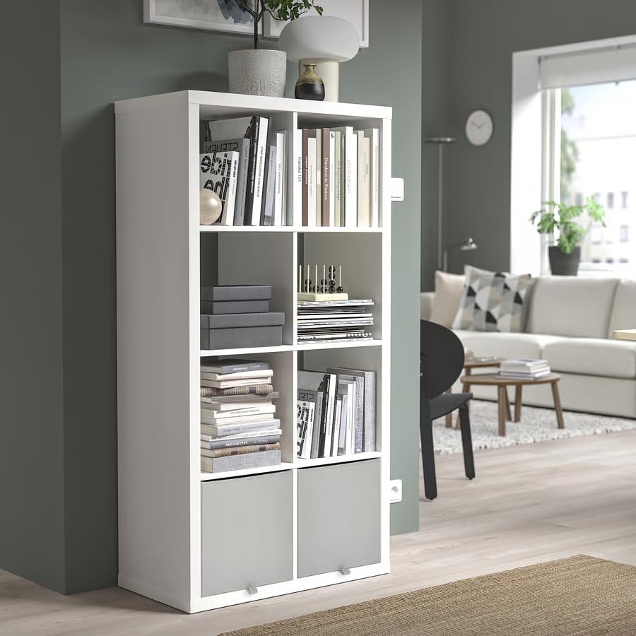 Light Gray Storage Box, Storage Organizer 13x15x13 Inch, Durable Household Storage Container for Clothes, Toys & Accessories, Modern Space-Saving Home Organization Solution