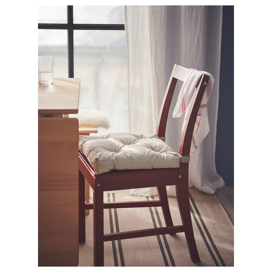 Chair Pad Cushion Seat Cushion – 16x14x3 Inch Soft Padded Chair Seat Cushion for Dining Chairs, Kitchen Chairs & Office Chairs, Comfortable Non-Slip Chair Pad, Light Beige