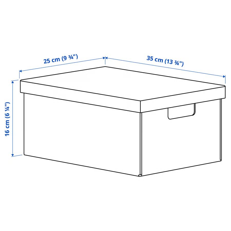 Anthracite Storage Box with Lid, Large Document Organizer 9.75x13.75x6.25 Inch, Multi-Purpose Storage Container for Papers, Notebooks, Gadgets & Desk Accessories, Home & Office Organization Box