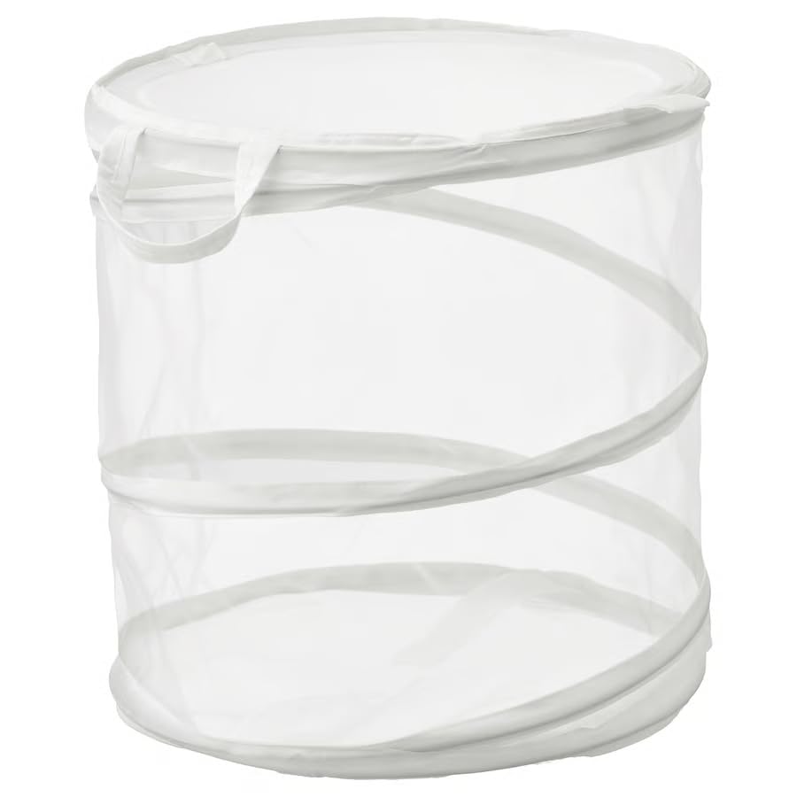 White Laundry Basket 21 Gallon, Large Basket with Handles, Durable Clothes Basket for Laundry Room, Bedroom & Bathroom, Lightweight Ventilated Laundry Organizer