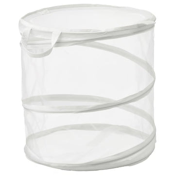 White Laundry Basket 21 Gallon, Large Basket with Handles, Durable Clothes Basket for Laundry Room, Bedroom & Bathroom, Lightweight Ventilated Laundry Organizer