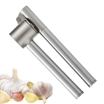 COO KORA Heavy Duty Garlic Press, Handheld Garlic Mincer, 304 Stainless Steel Garlic Press, Ergonomic, Durable, No Hand Odor, Just Put It in the Bowl, Dishwasher Safe