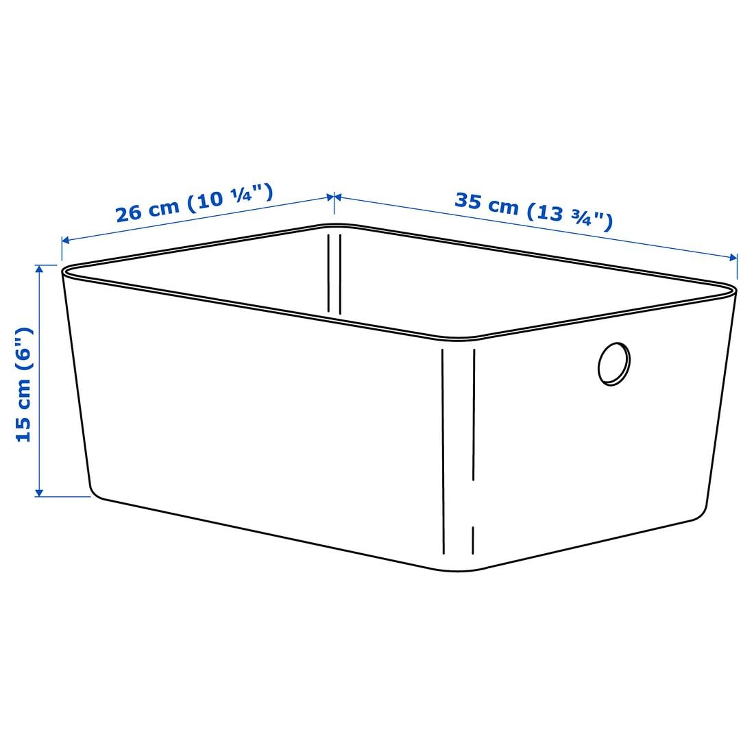 New KUGGIS Storage Box Light Gray – 10 ¼x13 ¾x6 | Stackable Organizer for Papers, Magazines, Gadgets & Hobby Items | Fits BESTÅ Units | Durable Recycled Plastic