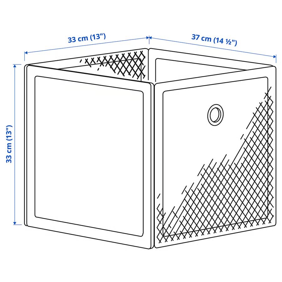 White Metal Mesh Storage Box 13 x 14.5 x 13 Inches, Storage Organizer for Shelving Unit, Breathable Mesh Box for Home, Closet, Home Organization