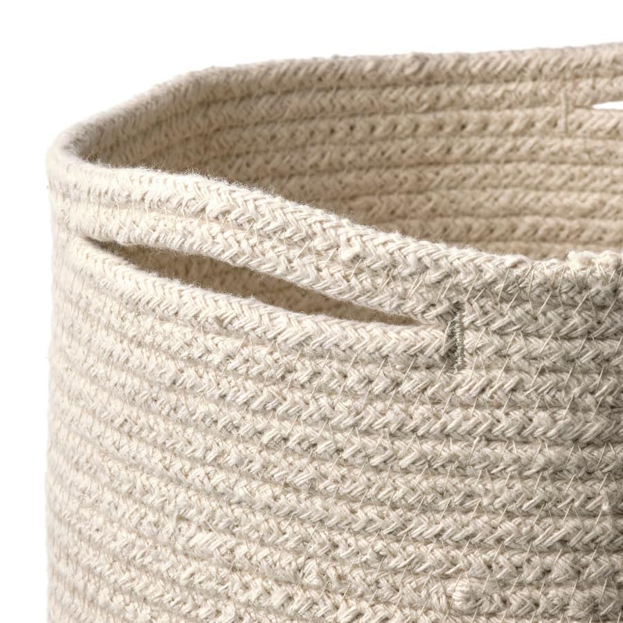 Storage Basket 9.75x9 Inch – Decorative Organizer Basket for Home, Closet, Shelf & Bathroom Storage, Durable Multipurpose Basket for Living Room, Bedroom