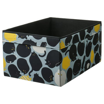 Black Blue Storage Box, Large Storage Container 20.75x14.5x10.25 Inch, Durable Multi-Purpose Organizer for Home, Garage, Closet & Office
