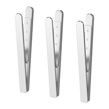 Stainless Steel Magnetic Clip Set 3 – Heavy Duty Fridge & Kitchen Organizer Clips for Notes, Food Bags, Utensils & Wall Storage