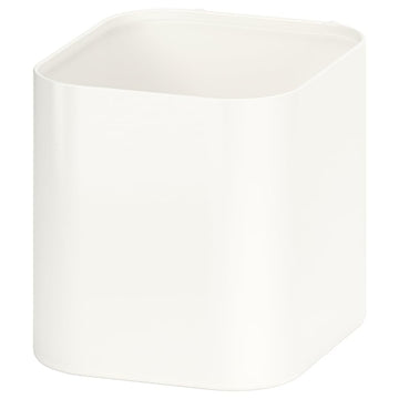 SKÅDIS Container – White Plastic Organizer for Pegboard Storage, Home Office & Craft Supplies