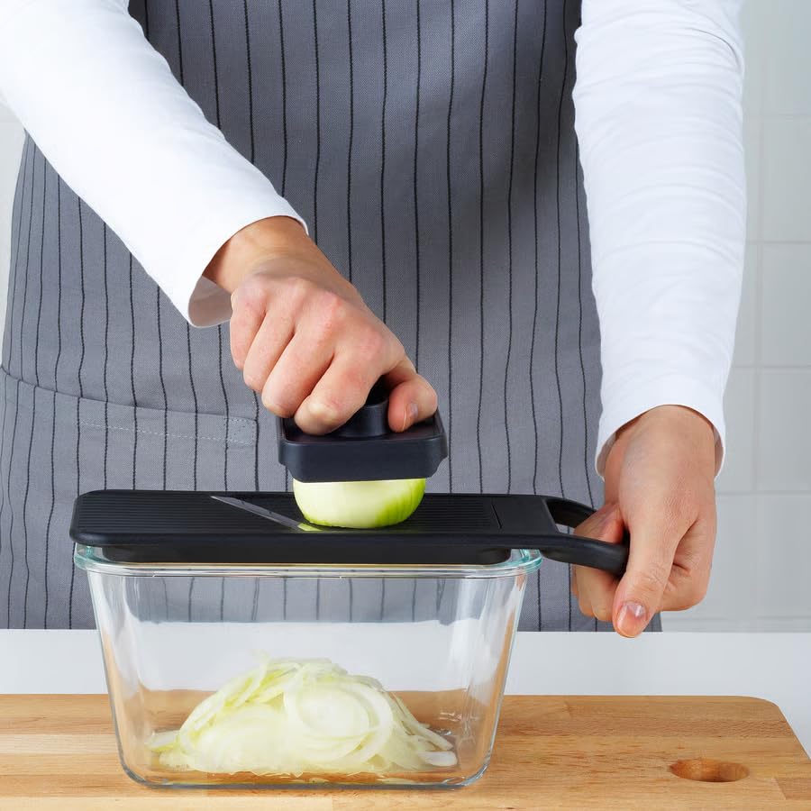 Mandoline Slicer Black – Adjustable Vegetable Cutter & Kitchen Food Slicer for Fast Meal Prep