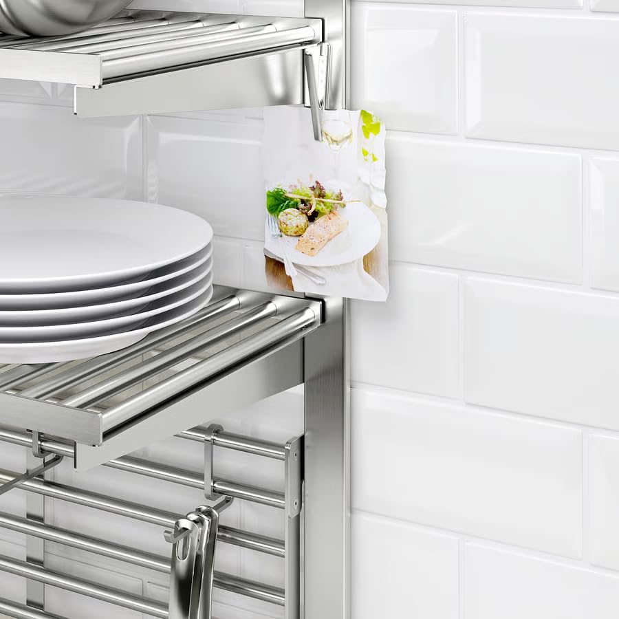 Stainless Steel Magnetic Clip Set 3 – Heavy Duty Fridge & Kitchen Organizer Clips for Notes, Food Bags, Utensils & Wall Storage