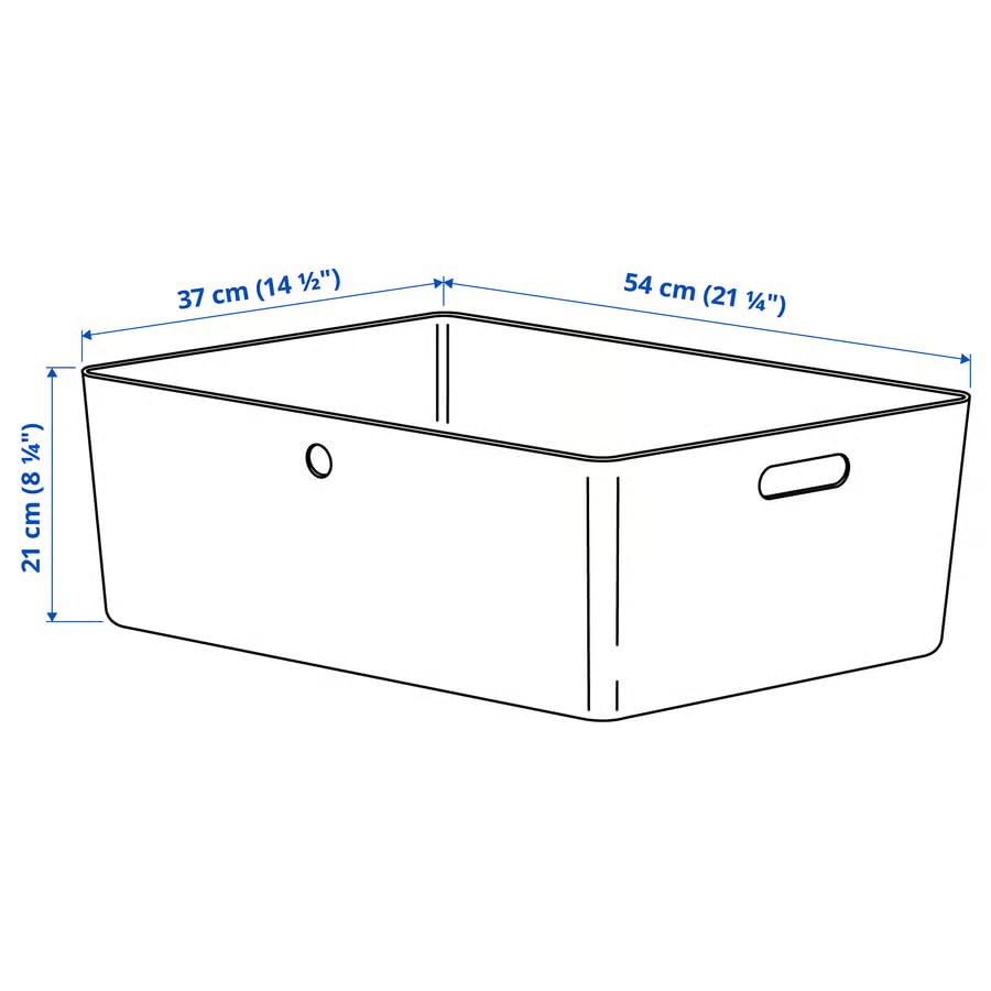 Large White Storage Box 14.5x21.25x8.25 Inch, Large Plastic Storage Container for Home Suplies & Home Organization, Durable Stackable Storage Organizer Box