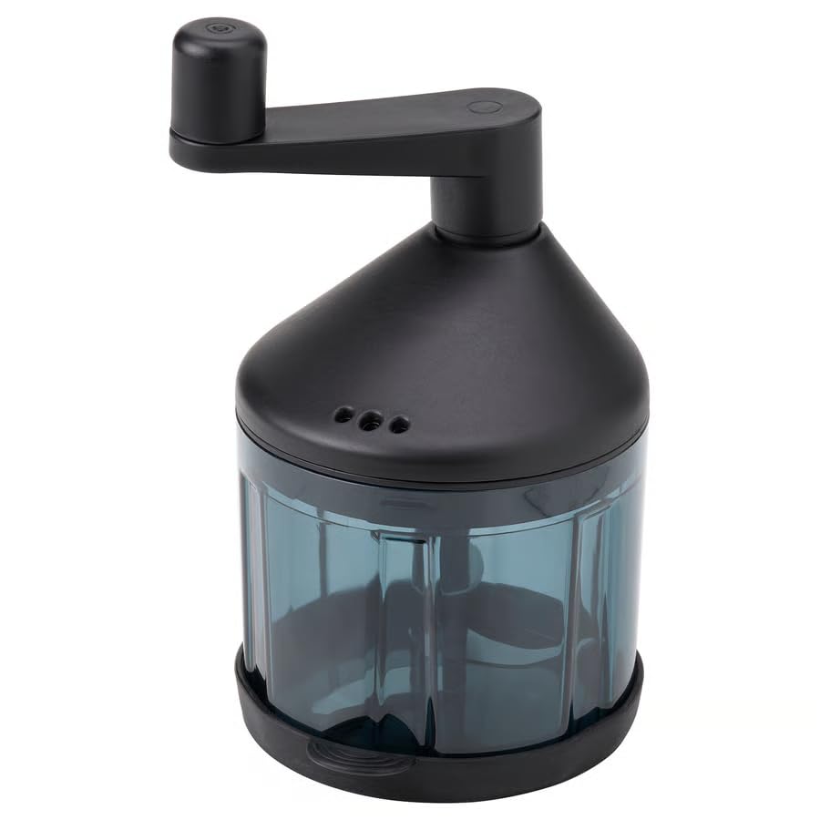 Vegetable Chopper Manual Food Chopper with Storage Container – Hand Pull Food Processor for Onion, Garlic, Salad & Vegetables – Black Gray Turquoise Transparent Kitchen Cutter