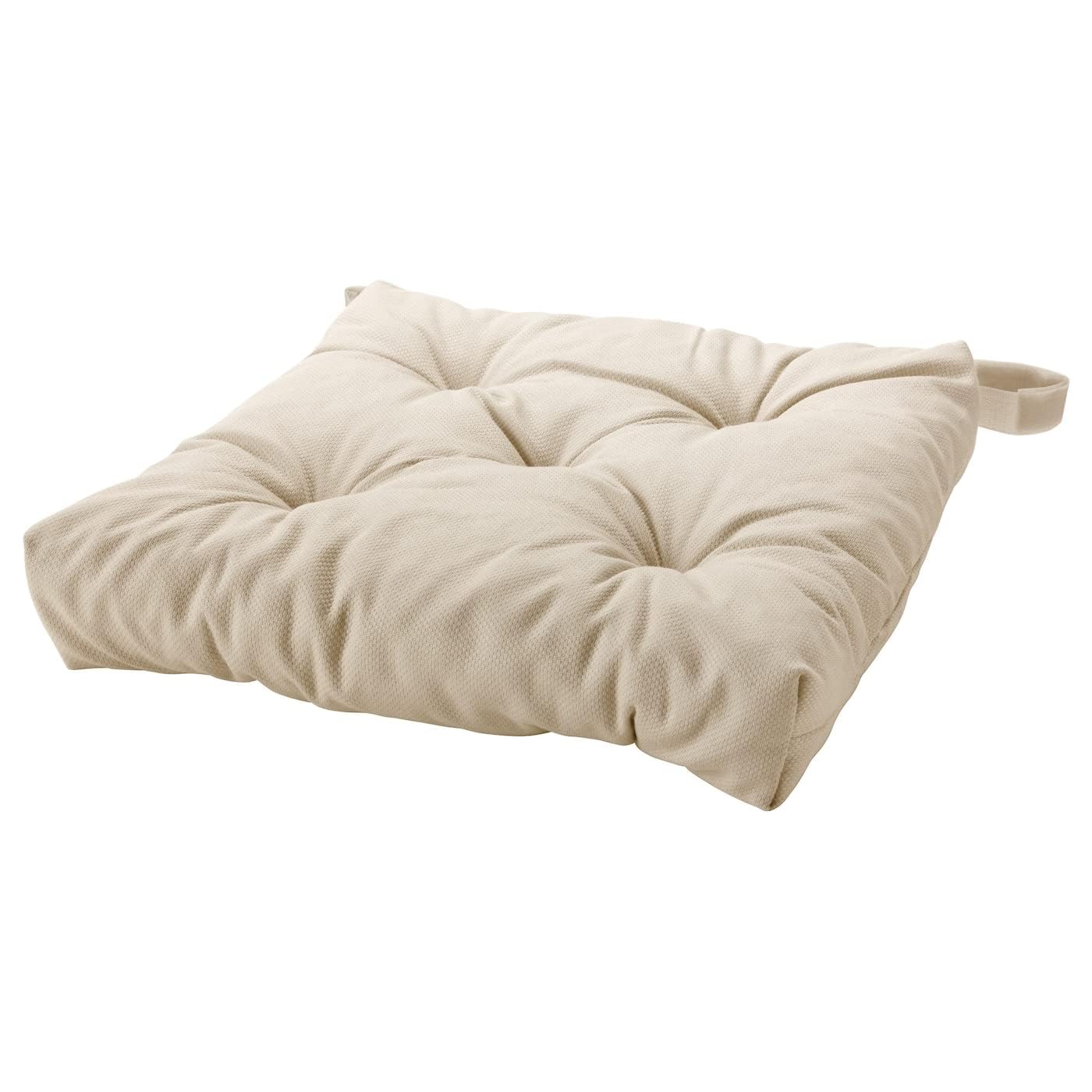Polyester Malinda Chair Cushion Light Beige, Soft Seat Pad for Dining Chair, Kitchen Chair & Home Seating Comfort