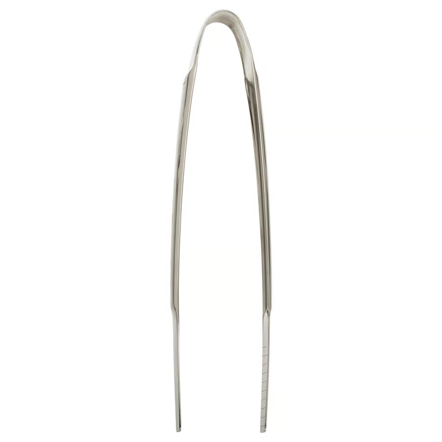 Stainless Steel Cooking Tongs 13 Inch, Kitchen Food Tweezers with Grooved Grip, Heavy Duty BBQ Grill Tongs, Serving Tongs for Salad, Meat, Baking & Home Kitchen Use