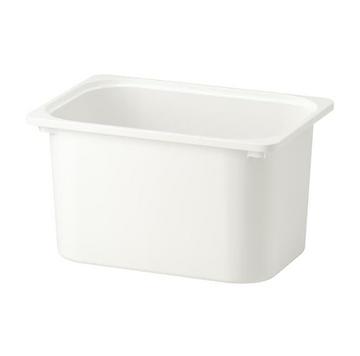 White Storage Box, 16 ½ x 11 ¾ x 9 Inches – Large, Durable Organizer for Home and Office